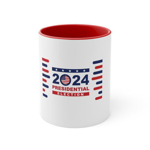 2024 Vote Accent Coffee Mug, 11oz