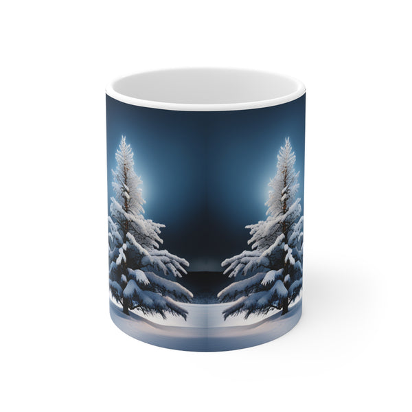 Snow White Christmas Tree Mug Ceramic 11oz Mug